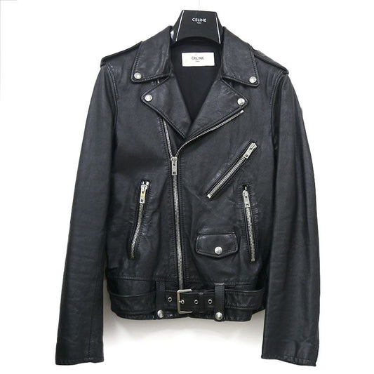 Celine Classic Biker Leather Riders Jacket 2e058297d 46