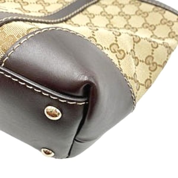 Gucci 257069 GG Pattern Handbag Canvas Tote Bag Gucci Beige