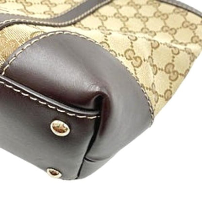 Gucci 257069 GG Pattern Handbag Canvas Tote Bag Gucci Beige
