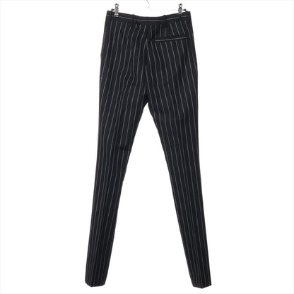 Louis Vuitton 20AW Wool And Mohair Pants Women's 34 Rw202b Stripe Black Made In