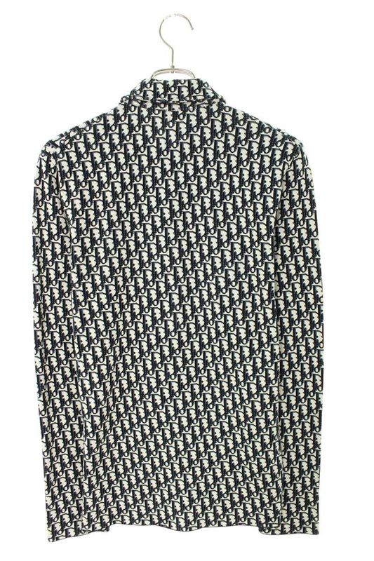 Dior 023m550at099 Obscure Pattern Allover Knit Long Sleeve Shirt Men's XS