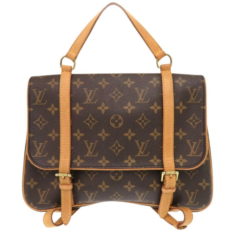 Louis Vuitton Marel Sac Ad Monogram Brown Backpack Daypack 0420