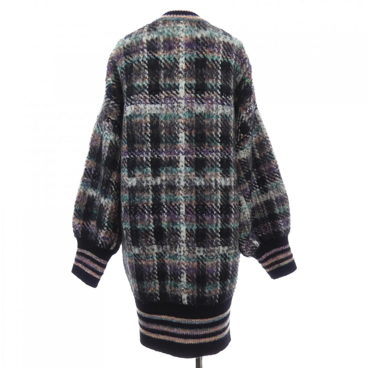 Chanel Knit Top Cashmere Black Green — view 2