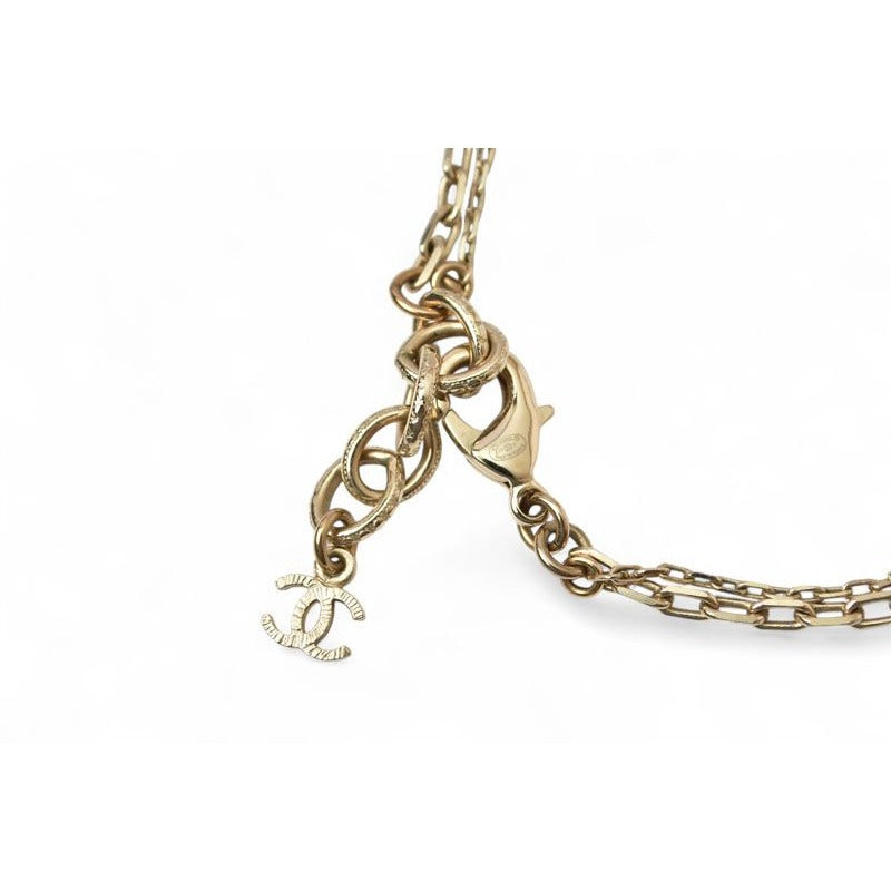 Chanel Chnael Coco CC I Love Heart 2 Strand Choker — view 3