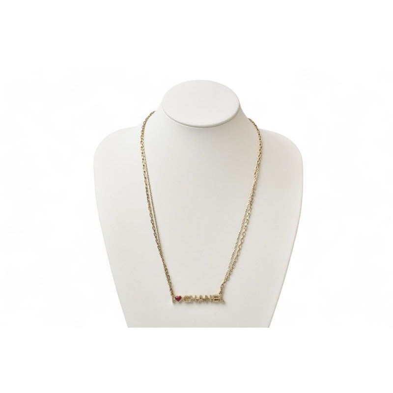 Chanel Chnael Coco CC I Love Heart 2 Strand Choker — view 6