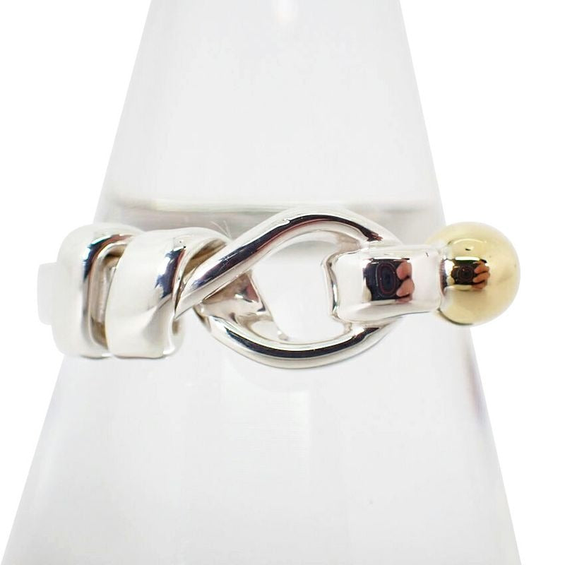 Tiffany & Co 925/750 Love Knot Combination Ring Size