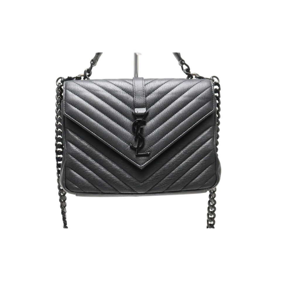 Saint Laurent Stitch Carre Leather 2-Way Chain Shoulder