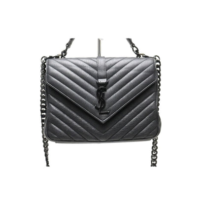 Saint Laurent Stitch Carre Leather 2-Way Chain Shoulder