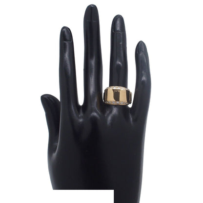 Hermes Belt Motif Ring Yellow Gold Diamond 56 — view 8