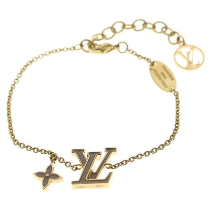 Louis Vuitton Bracelet LV Iconic Enamel Chain Gold Beige