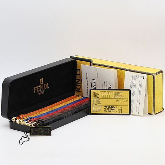 Fendi Black Brown Red Blue Yellow Orange 10 mm Watch Nam