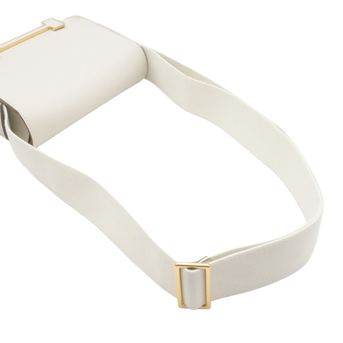 Hermes Geta Nata Gold Chevre Shoulder Bag — view 4