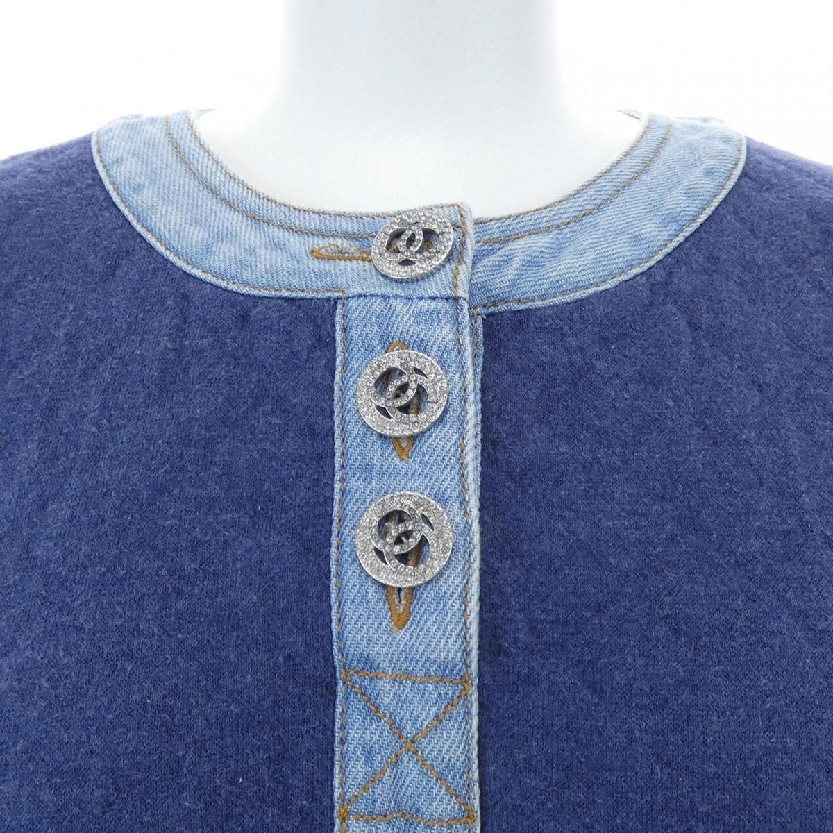 Chanel Dress Navy 38 — view 6