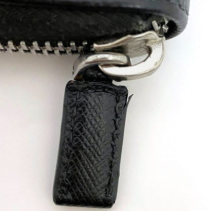 Prada Round Zipper Long Wallet Document Case