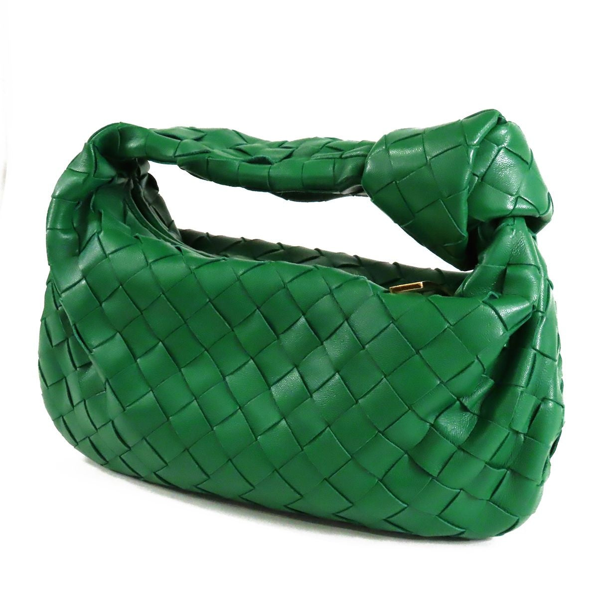 Bottega Veneta Mini Jodie Green Leather Handbag — view 2