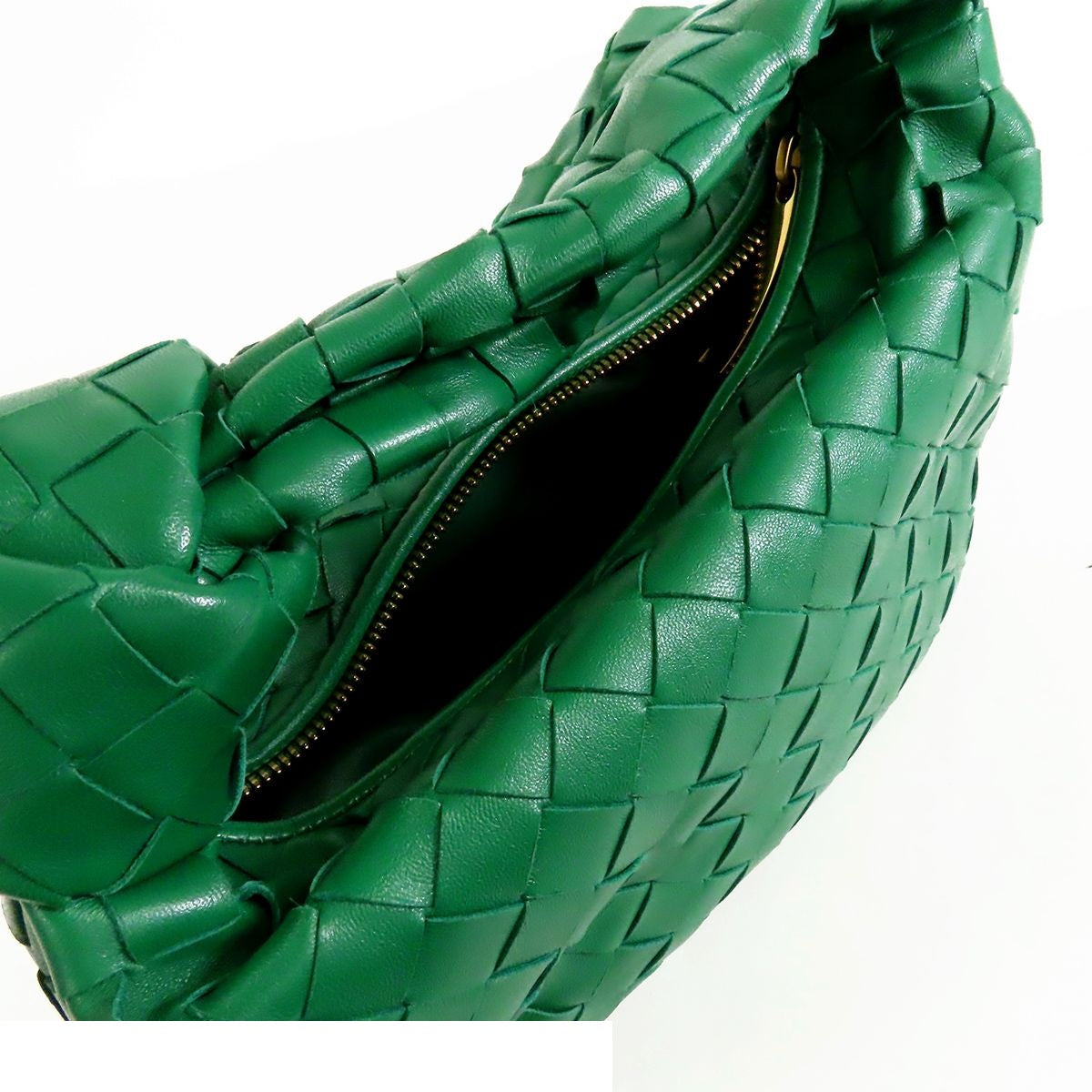 Bottega Veneta Mini Jodie Green Leather Handbag — view 5