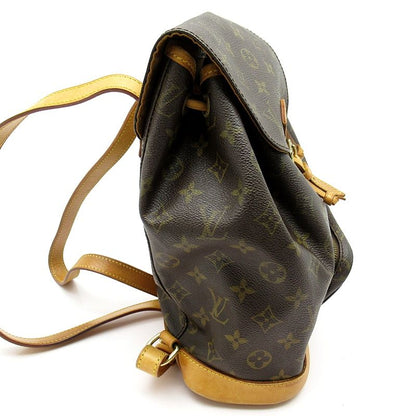 Louis Vuitton Montsouris mm M51136 Monogram Women's Backpack Daypack Brown