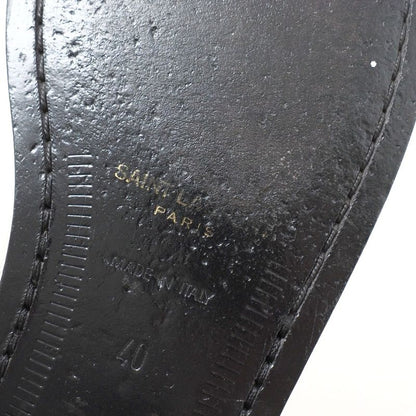 Saint Laurent Paris Loafers Size 40 Staggered Check Logo Smoo Scuff Zipper