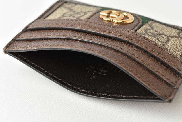 Gucci Card Case Business Card Holder Gucci Beige Brown 5523159 96iwg 8745