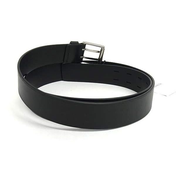 Bottega Veneta Leather Silver Belt 105 cm Black — view 2