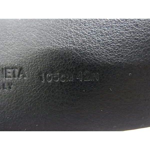 Bottega Veneta Leather Silver Belt 105 cm Black — view 4