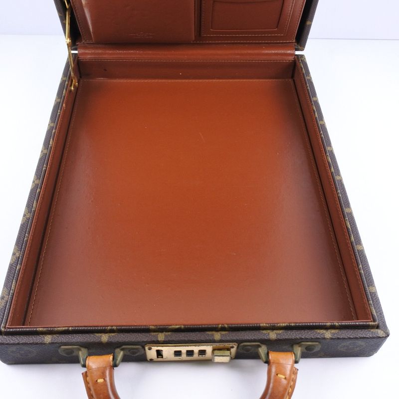 Louis Vuitton Attache Case Monogram Canvas Brown 861 Men's Business Bag