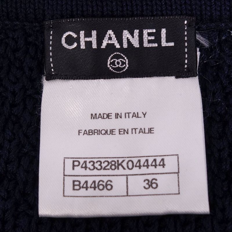 Chanel Skirt Knit Cotton Bottoms Women