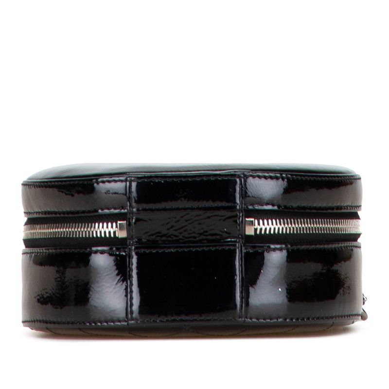 Chanel Coco Mark Chain Shoulder Bag Handbag 2WAY Black Enamel Ladies Chanel