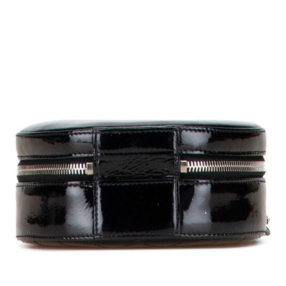 Chanel Coco Mark Chain Shoulder Bag Handbag 2WAY Black Enamel Ladies Chanel