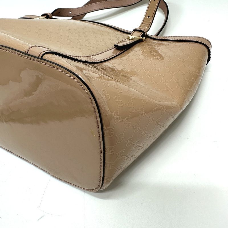 Gucci Tote Bag Micro GG 336776 Enamel Beige