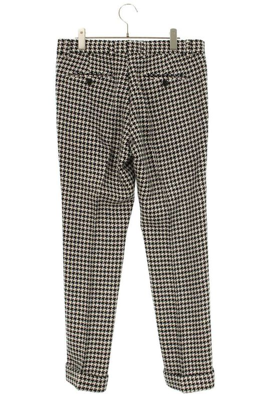 Gucci 254u08 75ckf2 Staggered Plaid Wool Long Pants Men 46