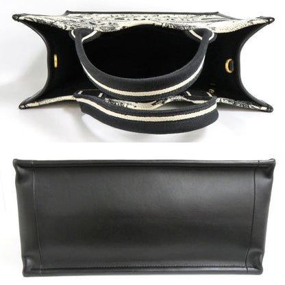 Dior Book Tote Medium M1324cetw White Black Embroidery Constellation