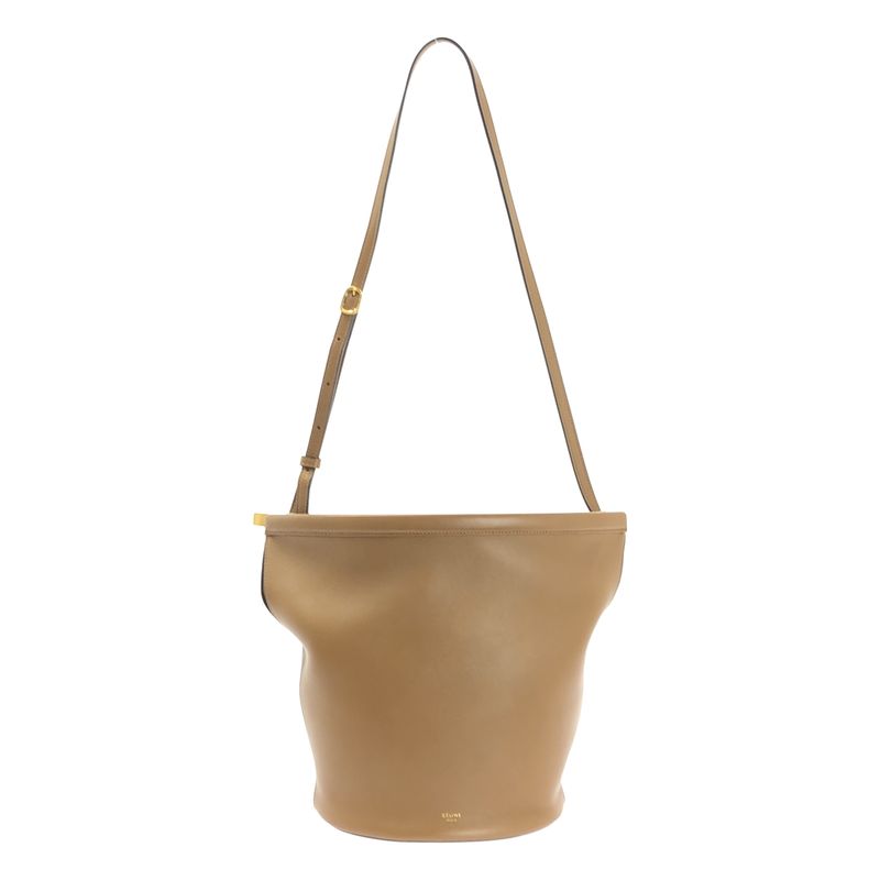 Celine - Clasp Bucket Bag Clasp Bucket Shoulder Bag - Brown - Women