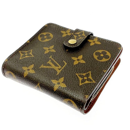 Louis Vuitton M61667 Monogram PVC Compact Zip Bifold Wallet Brown 303395 Bifold