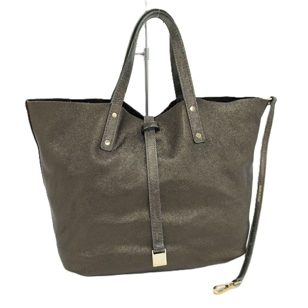 Tiffany & Co Reversible Tote Leather Brown