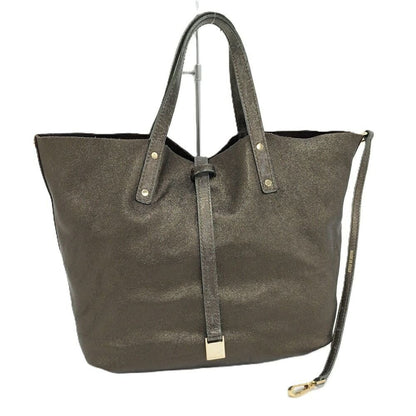 Tiffany & Co Reversible Tote Leather Brown