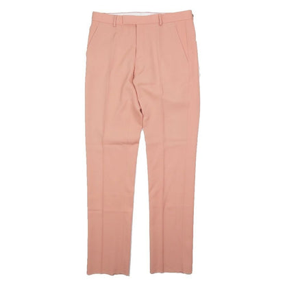 Dior Trousers Tapered Pants Pleated Zip Fly Salmon Pink 50
