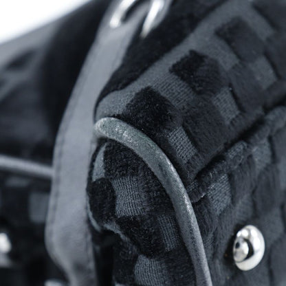 Chanel Chain Shoulder Coco Mark Clasp 2WAY A33096 Velour Black Ladies Shoulder