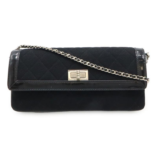 Chanel 2.55 Quilted Chain Bag Shoulder Canvas Patent