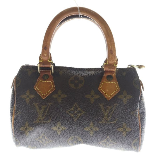 Louis Vuitton Mini Speedy Monogram Handbag Brown