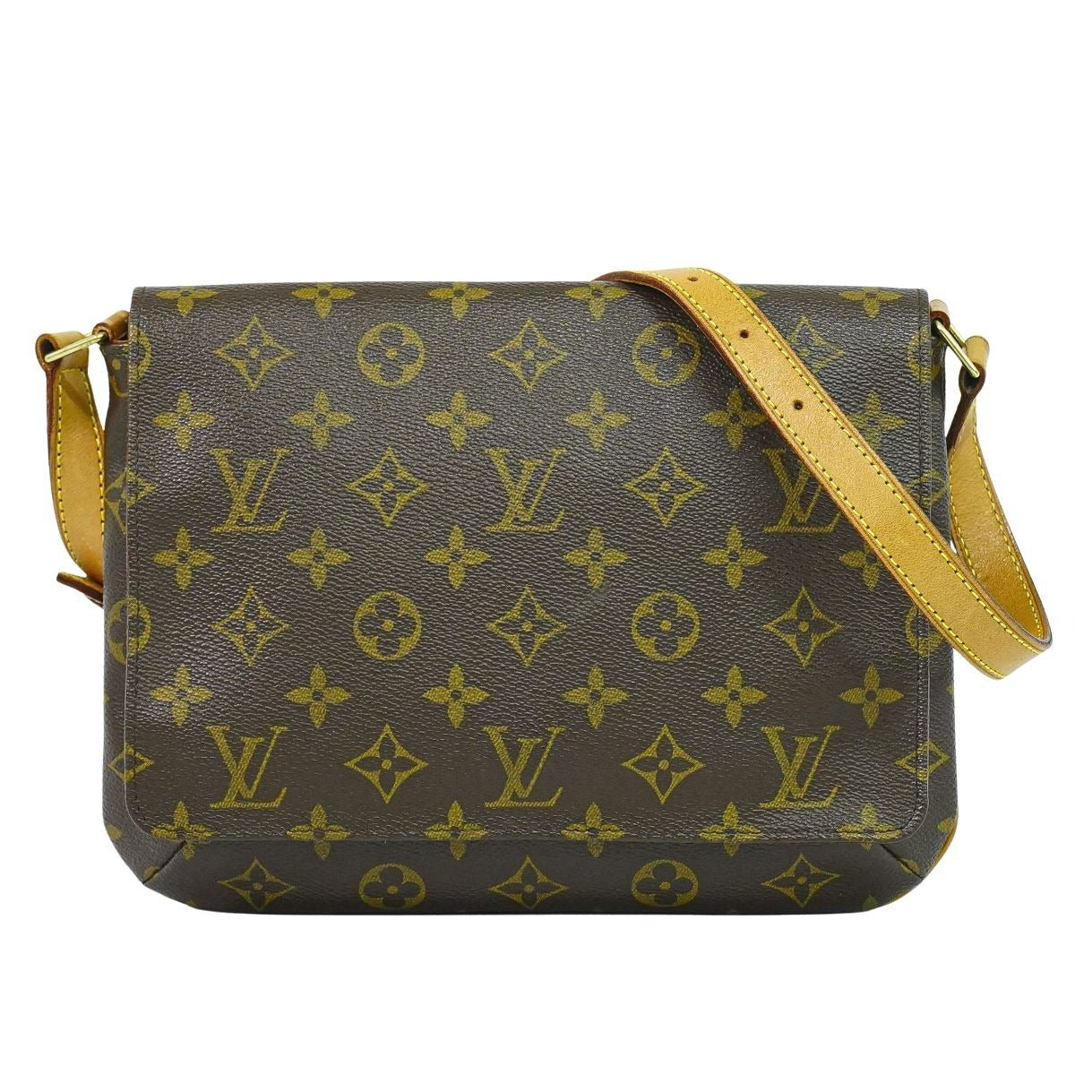 Louis Vuitton LV Musette Tango Short Monogram Shoulder Bag Brown