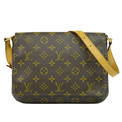 Louis Vuitton LV Musette Tango Short Monogram Shoulder Bag Brown