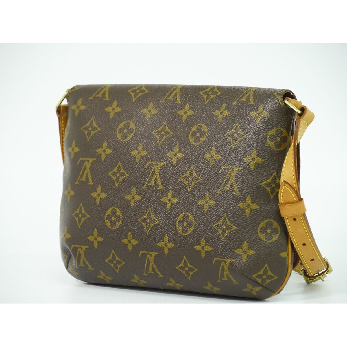 Louis Vuitton LV Musette Tango Short Monogram Shoulder Bag Brown — view 2