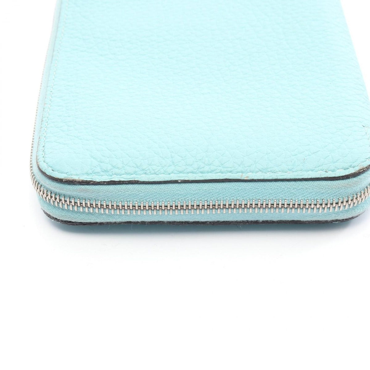 Hermes Round Wallet Azap Long Blue Atl Leather Blue-at-le — view 9