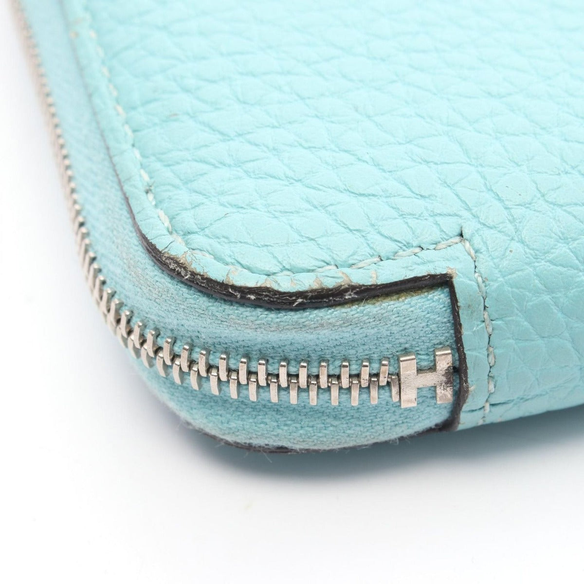 Hermes Round Wallet Azap Long Blue Atl Leather Blue-at-le — view 10