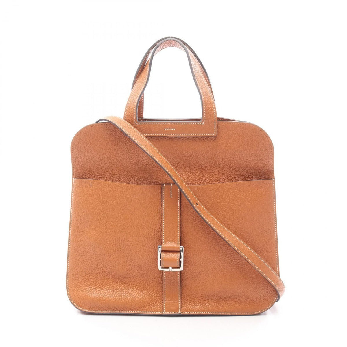 Hermes Handbag Halzan 31 Toffee Leather