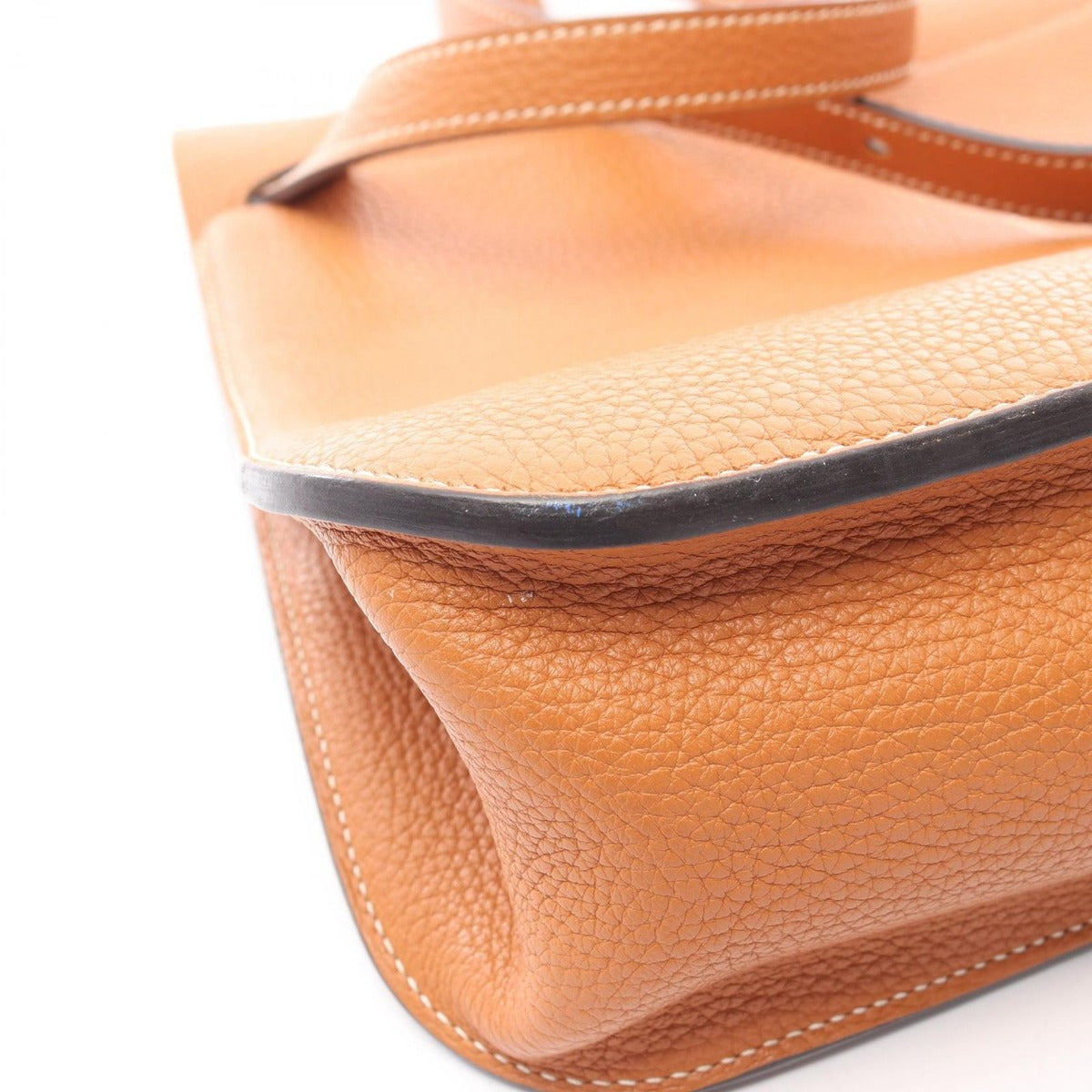 Hermes Handbag Halzan 31 Toffee Leather — view 10