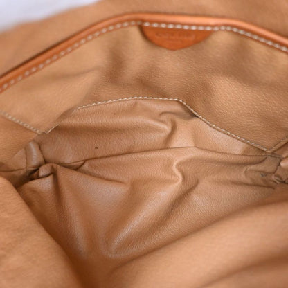 Celine Shoulder Bag Macadam Pattern Brown Leather 04ka747