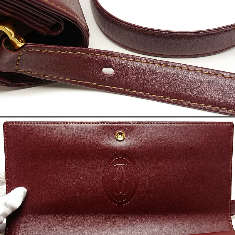 Cartier Shoulder Bag Must Bordeaux Crossbody