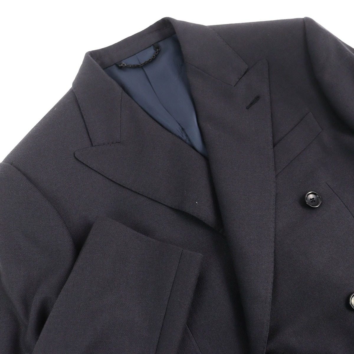 Louis Vuitton Double Breasted Cashmere and Wool Blend Pont Neuf Jacket Dark — view 4